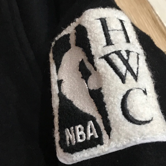 Mitchell & Ness Hardwood Classic NBA Suns Varsity Jacket Black 2XL NWT Ret. $350 - Picture 10 of 14